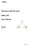 Wireless LAN PC Card AWL-100. User Manual. Version 1.1 June BENQ Corporation