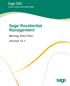 Sage Residential Management. Moving Data Files Version 13.1