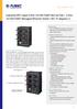 Industrial IP67-rated 4-Port 10/100/1000T 802.3at PoE + 2-Port 10/100/1000T Managed Ethernet Switch (-40~75 degrees C)