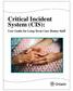 Critical Incident System (CIS): User Guide for Long-Term Care Homes Staff
