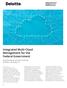 Integrated Multi-Cloud Management for the Federal Government. Doug Bourgeois and Sean VanDruff Deloitte Consulting LLP