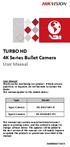 TURBO HD 4K Series Bullet Camera