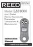 Therma-Stor LLC Model LM in-1 Pocket Thermo-Anemometer, Hygrometer, Thermometer & Illuminometer. Instruction Manual.