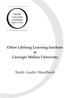 Osher Lifelong Learning Institute at Carnegie Mellon University. Study Leader Handbook