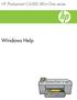 HP Photosmart C6300 All-in-One series. Windows Help