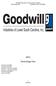 Goodwill. Industries of Lower South Carolina, Inc Technology Plan
