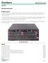 QuickSpecs. HPE 7500 Switch Series. Overview. HPE 7500 Switch Series. Product overview. Models