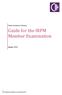 Guide for the IRPM Member Examination
