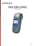 PAX S80 GPRS. User Guide PAGE 1 APRIVA_PAXS80_USERPRK_1.0