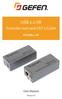 USB 2.0 SR. Extender over one CAT-5 Cable. User Manual EXT-USB2.0-SR. Version A1