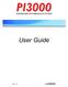 PI3000. User Guide PASSENGER INFORMATION SYSTEM. rev 1.2