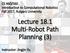 Lecture 18.1 Multi-Robot Path Planning (3)