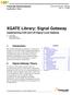 XGATE Library: Signal Gateway Implementing CAN and LIN Signal Level Gateway