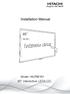 Installation Manual. 65 Interactive LED/LCD. Model: HILF65101 (64.56 )