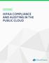 HIPAA Compliance and Auditing in the Public Cloud