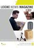 LEICKE NEWS MAGAZINE. Smart solutions for every day. Fit and healthy with Smart Health S. 4 Music whenever you want, everywhere S.