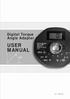 Digital Torque Angle Adapter USER MANUAL