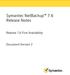 Symantec NetBackup 7.6 Release Notes