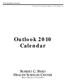 Outlook 2010 Calendar
