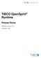 TIBCO OpenSpirit Runtime Release Notes