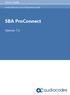 User's Guide. AudioCodes One Voice Operations Center. SBA ProConnect. Version 7.2
