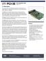 PCI-3E. PCI Interface Card Page 1 of 7. Description. Features