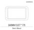 GARMIN FLEET 770. Owner s Manual