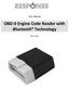 OBD-II Engine Code Reader with Bluetooth Technology