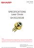 SPECIFICATIONS. Laser Diode GH3S225D2B