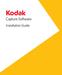 Kodak Capture Software Installation Guide