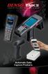 DENSO ADC offers a wide range of advanced 1-D and 2-D barcode terminals, and scanners, featuring: