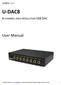 U-DAC8. User Manual 8-CHANNEL HIGH-RESOLUTION USB DAC