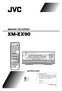 XM-EX90 MINIDISC RECORDER INSTRUCTIONS. English 1 XM-EX90 LVT A [J]