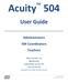 Acuity 504. User Guide. Administrators 504 Coordinators Teachers. MSB Customer Care msb-services.