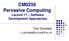 CM0256 Pervasive Computing
