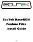 EcuTek RaceROM Feature Files Install Guide