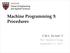 Machine Programming 3: Procedures