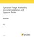 Symantec High Availability Console Installation and Upgrade Guide