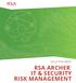 SOLUTION BRIEF RSA ARCHER IT & SECURITY RISK MANAGEMENT