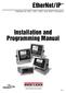 EtherNet/IP. Interface for 520, 720i, 820i and 920i Indicators. Installation and Programming Manual