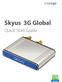 Skyus 3G Global. Quick Start Guide