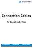 Connection Cables for Operating Devices