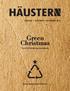 EDITION 1 : OCTOBER - DECEMBER Green Christmas. The ECO Christmas Guidebook