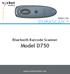 socketmobile.com DURASCAN TM Bluetooth Barcode Scanner Model D750