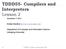 TDDD55- Compilers and Interpreters Lesson 2