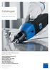 Catalogue. electric-, cordless- and. pneumatic power tools. Products for sheet metal processing Edition 2008 / 2009
