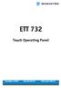 ETT 732 Touch Operating Panel