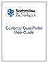 Customer Care Portal User Guide