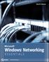 MICROSOFT WINDOWS NETWORKING ESSENTIALS