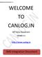Requirement Document v1.1 WELCOME TO CANLOG.IN. API Help Document. Version SMS Integration Document